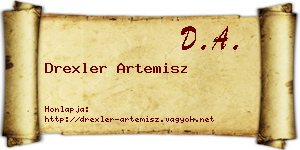Drexler Artemisz névjegykártya